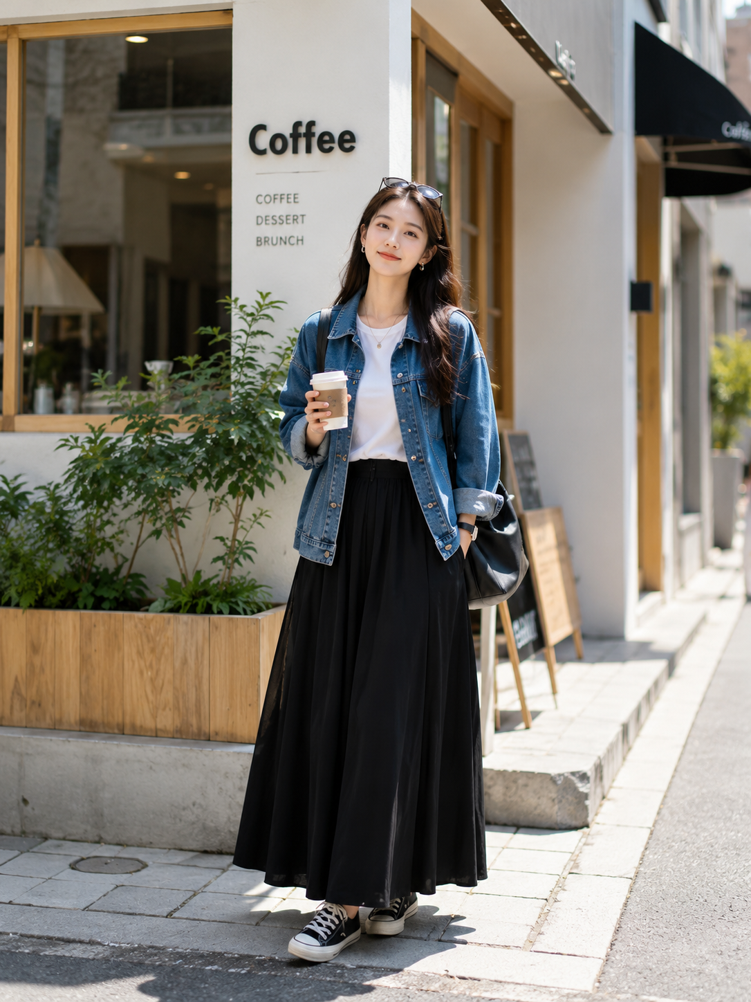 女孩插画风格图片转换前效果
